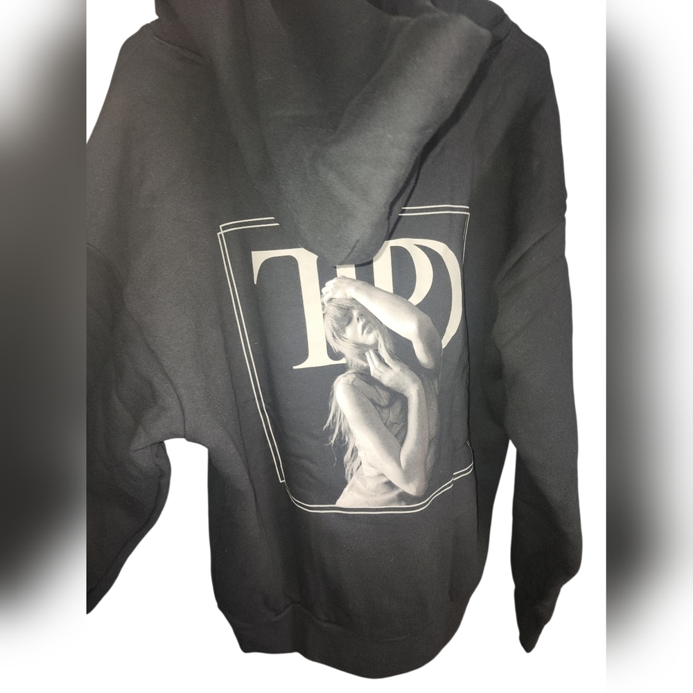 The Tortured Poets Department Black Hoodie Official Taylor Swift Merch Size L
